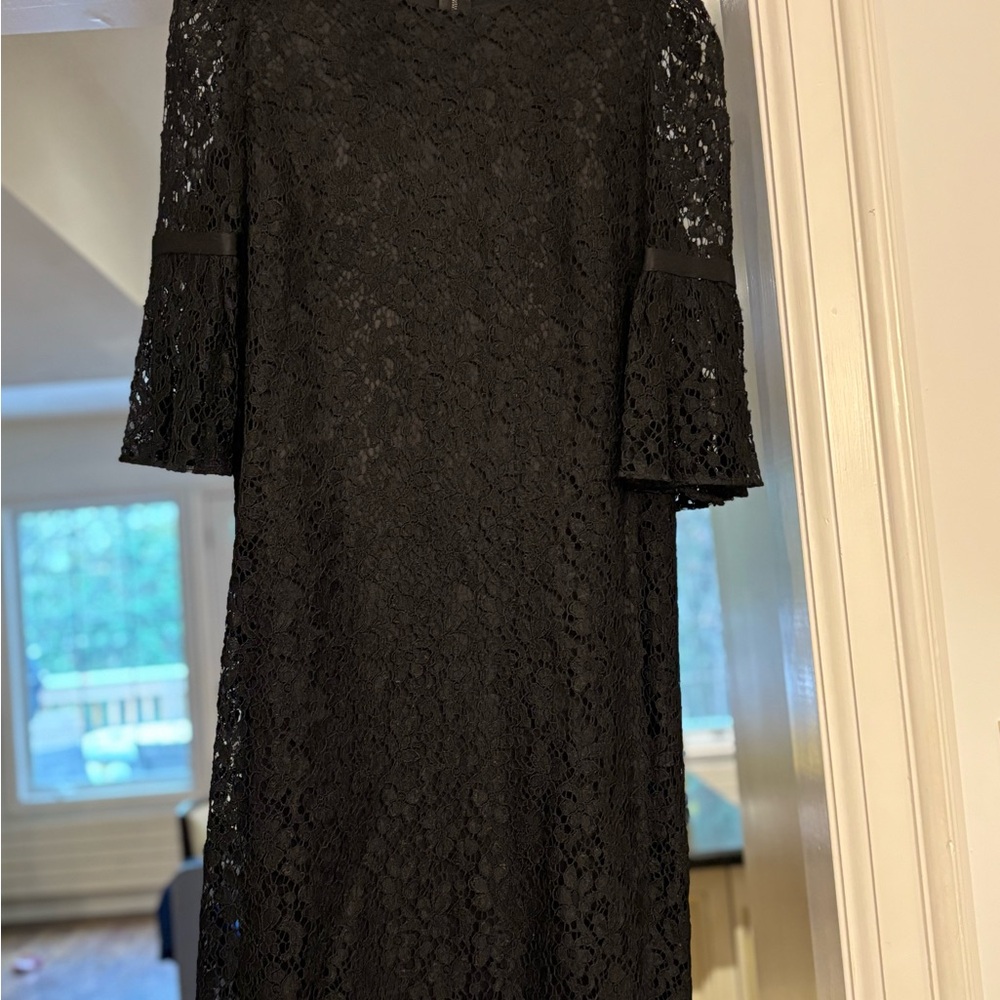 Dolce & Gabbana Black Lace Long Sleeve Dress - Picture 2 of 5